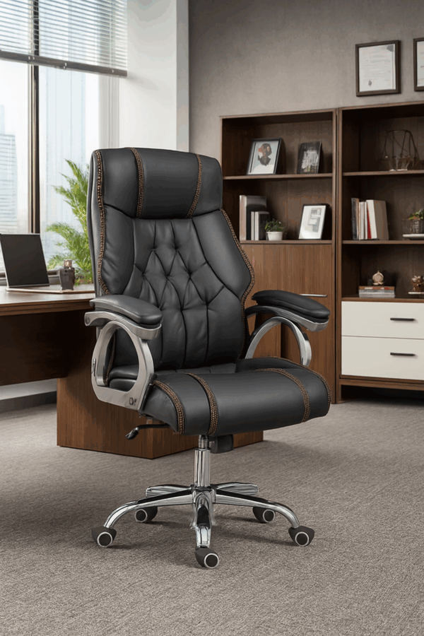 executive desk, filling cabinet, visitor seat, wooden cabinet. workstation, office seat, coffee table, waiting sofa, credenza, banquet, Eames seat
