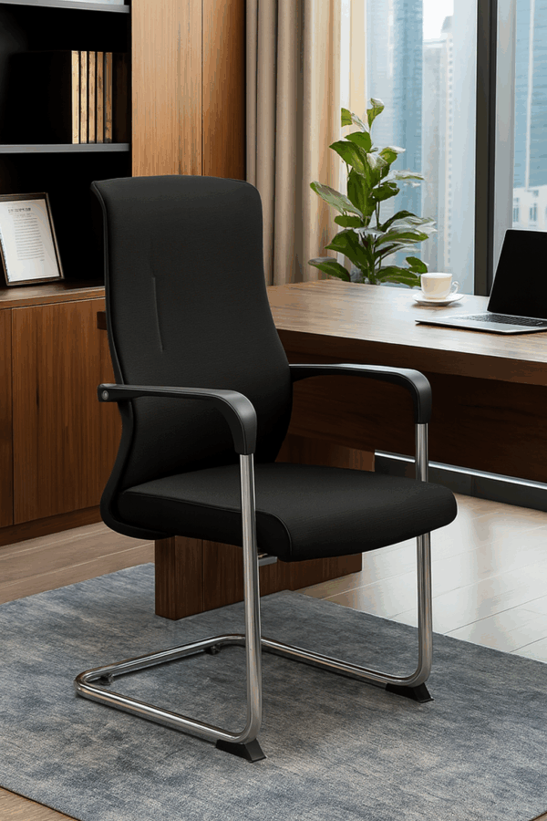 ergonomic seat, credenza, waiting sofa, workstation, pedestal, advanced desk, visitor seat, orthopedic seat