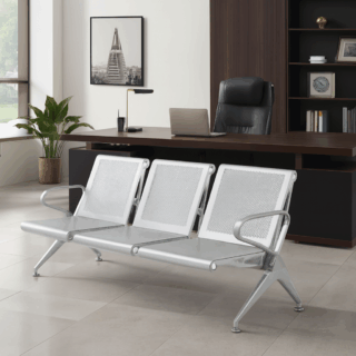 reception desk, safe, executive desk, secretarial seat, wooden cabinet, visitor seat, office desk, boardroom table, Eames seat, Cabinet