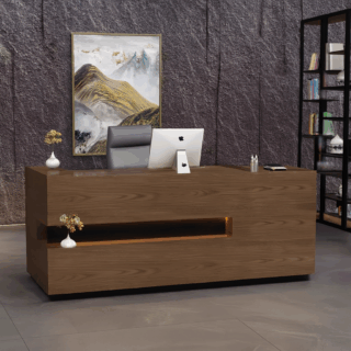 waiting bench, reception desk, pedestal, executive desk, filling cabinet, workstation, office seat, wood cabinet, waiting sofa, secretarial seat, visitor seat, boardroom table, credenza, coat hanger, coffee table