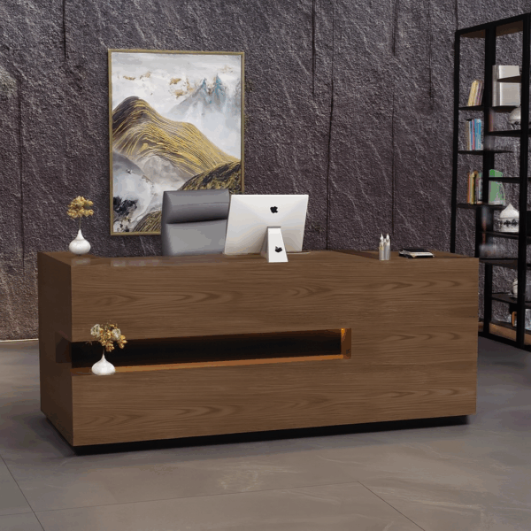 waiting bench, reception desk, pedestal, executive desk, filling cabinet, workstation, office seat, wood cabinet, waiting sofa, secretarial seat, visitor seat, boardroom table, credenza, coat hanger, coffee table