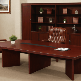 waiting sofa, secretarial seat, visitor seat, boardroom table, credenza, coat hanger, coffee table