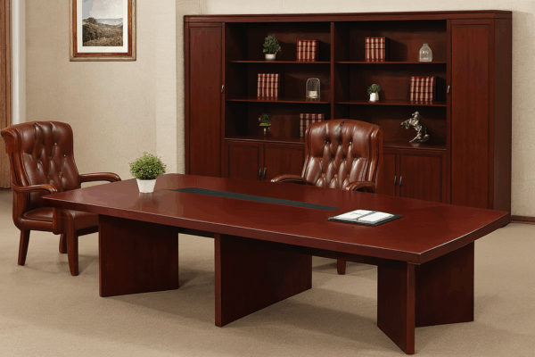 waiting sofa, secretarial seat, visitor seat, boardroom table, credenza, coat hanger, coffee table