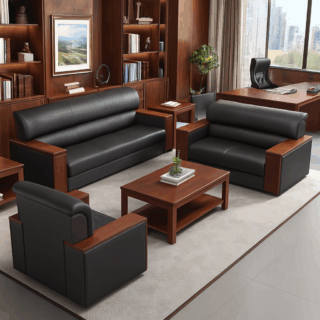 waiting sofa, orthopedic seat, banquet, credenza, wooden cabinet, office seat, executive desk, pedestal