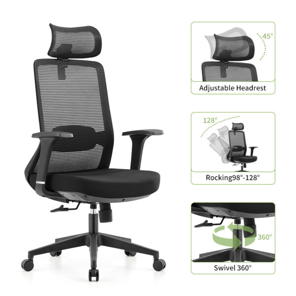 coat hanger, workstation, filling cabinet, ergonomic seat, secretarial seat, executive seat