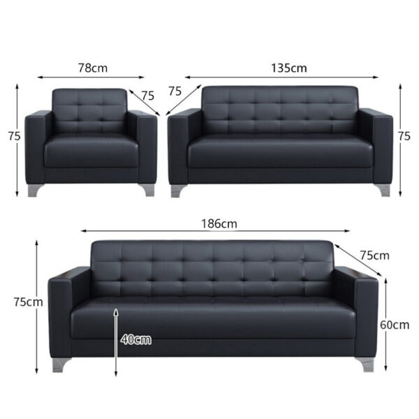 conference seat, boardroom table, visitor seat, executive desk, waiting sofa, reception desk, coat hanger