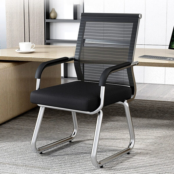 visitor seat, strong mesh seat, office desk, metallic cabinet, reception desk, coat hanger, boardroom table, office seat, safe