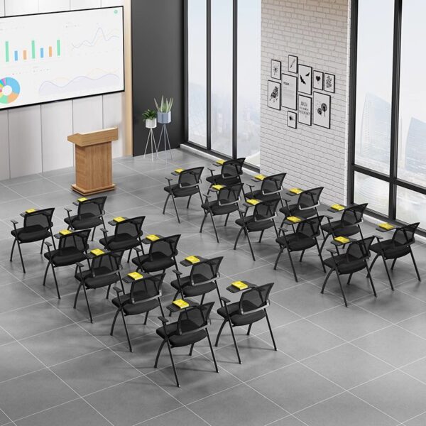 ergonomic seat, coat hanger, visitor seat, boardroom table, filling cabinet, safe, workstation