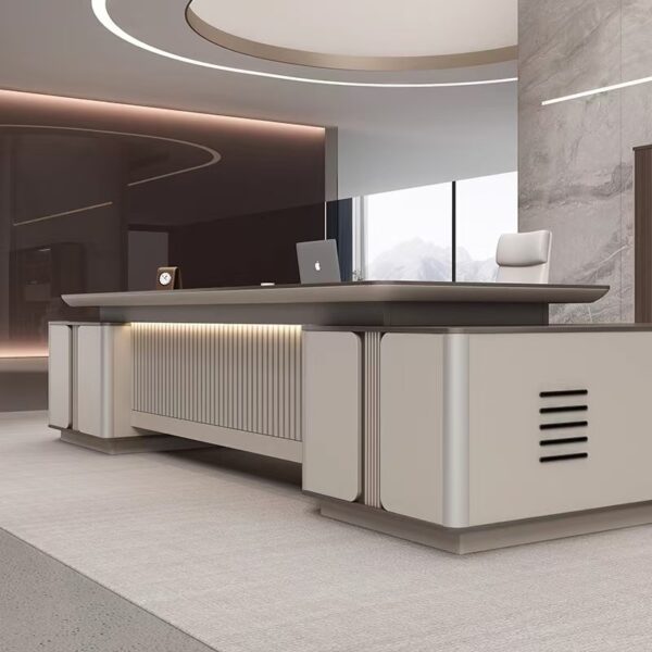 advanced desk, coat hanger, orthopedic seat, executive desk, foldable table, reception desk, strong mesh seat, credenza, safe, director's seat