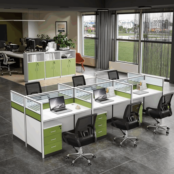 advanced desk, Eames seat, waiting sofa, secretarial seat, strong mesh seat, wooden cabinet, office desk, conference table