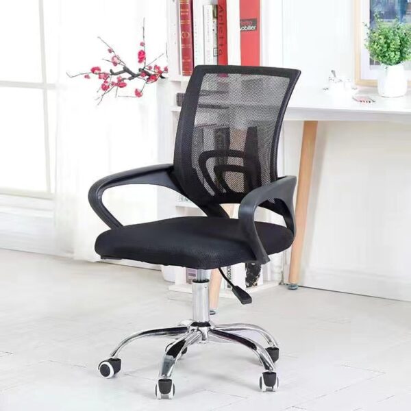 secretarial seat, waiting bench, visitor seat, workstation, coffee table, executive desk, pedestal, credenza, wooden cabinet, advanced desk, mesh seat