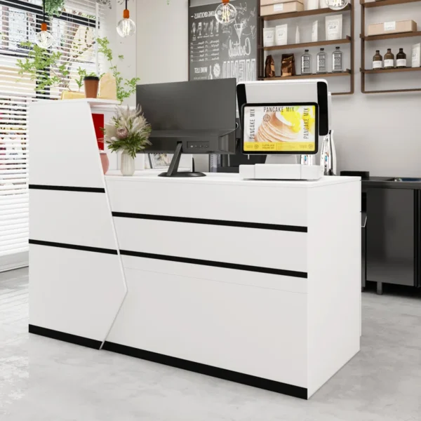 ergonomic seat, coat hanger, visitor seat, boardroom table, filling cabinet, safe, workstation