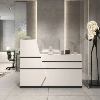 ergonomic seat, coat hanger, visitor seat, boardroom table, filling cabinet, safe, workstation