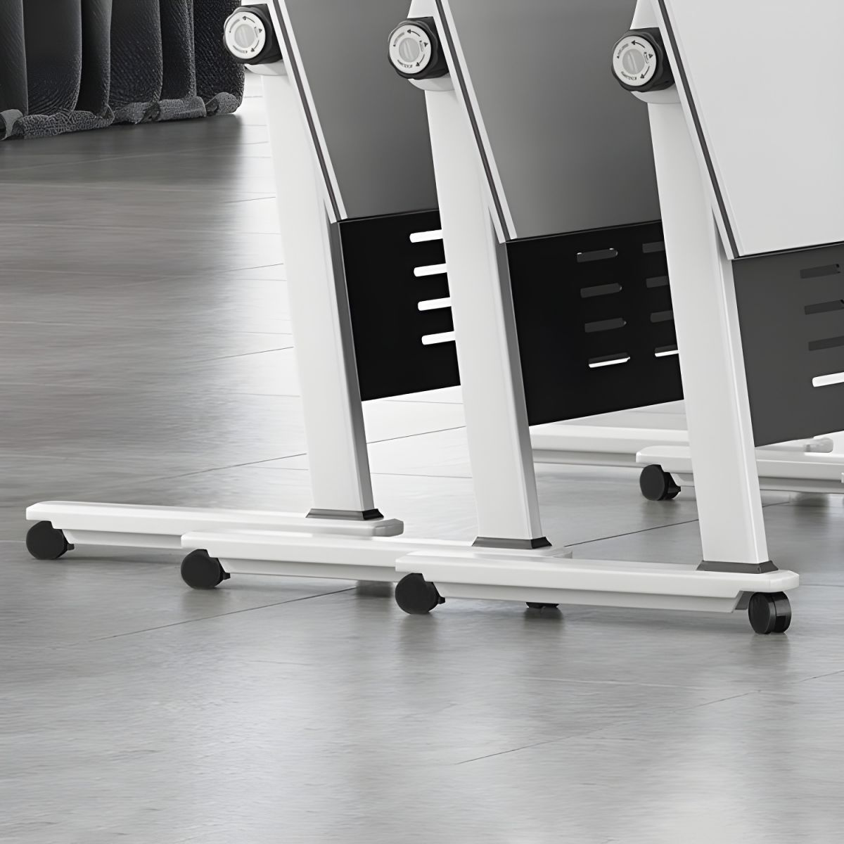 adjustable desk, pedestal, boardroom table, ergonomic seat, banquet seat, visitor seat, boardroom table, coat hanger, safe, credenza