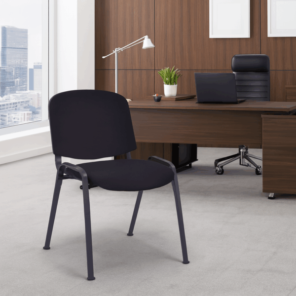 Executive desk, conference seat, waiting sofa, coat hanger, metallic cabinet, orthopedic seat