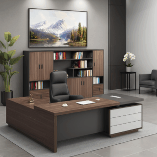 coat hanger, conference seat, pedestal, visitor seat, waiting bench, boardroom table, wooden cabinet, executive seat, advanced desk