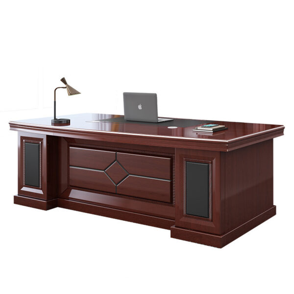 safe, credenza, workstation, visitor seat, wooden cabinet, waiting sofa, advanced desk, pedestal, round table