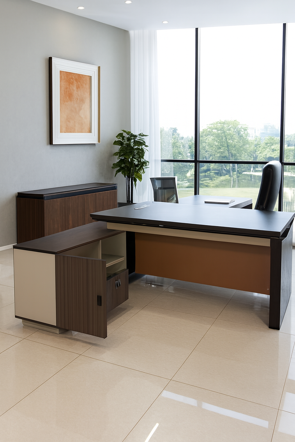 2-Door Filing Cabinet,ergonomic office seat,4-way workstation