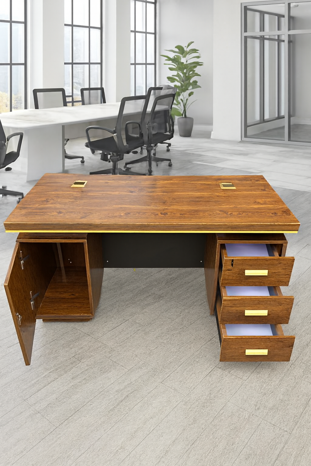 waiting bench, conference seat, office desk, visitor seat, orthopedic seat, credenza, wood filling cabinet, lounge seat, coffee table, safe, metallic cabinet