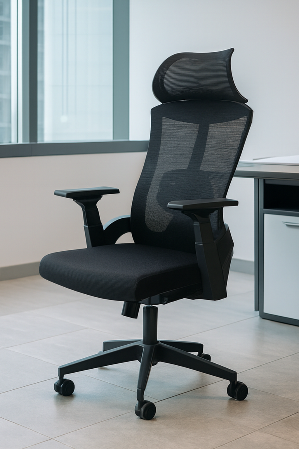 adjustable desk, pedestal, boardroom table, ergonomic seat, banquet seat, visitor seat, boardroom table, coat hanger, safe, credenza