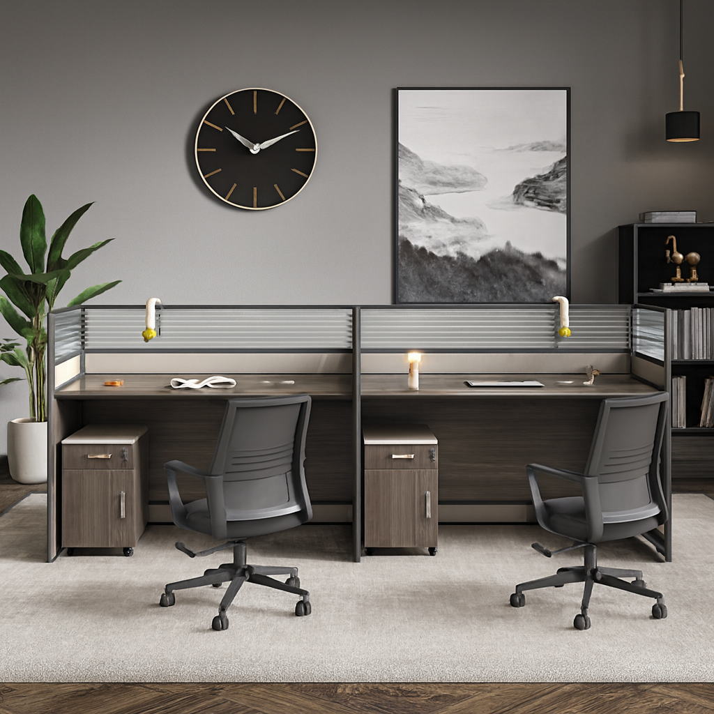 workstation, boardroom table, executive desk, pedestal, safe, visitor seat, executive seat, waiting sofa, visitor seat, boardroom table, metal filing cabinet