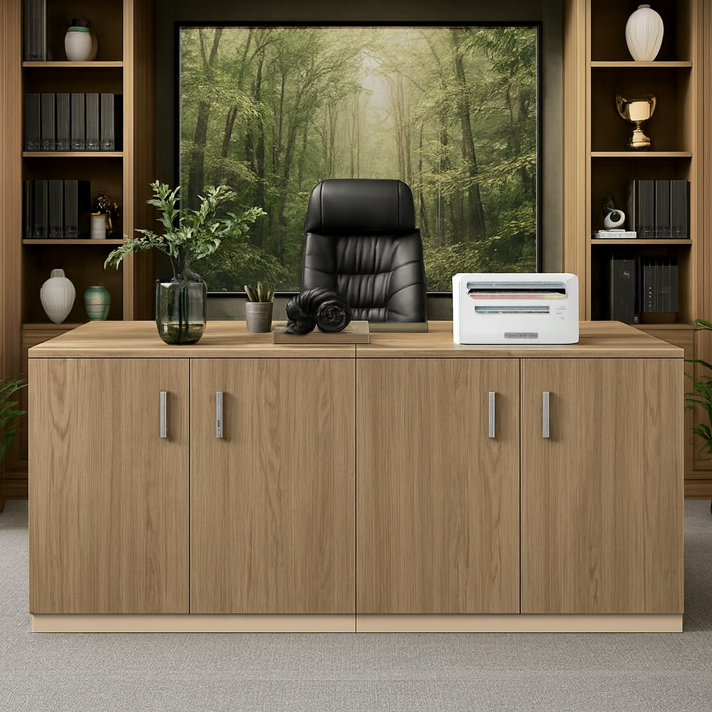 adjustable desk, pedestal, boardroom table, ergonomic seat, banquet seat, visitor seat, boardroom table, coat hanger, safe, credenza