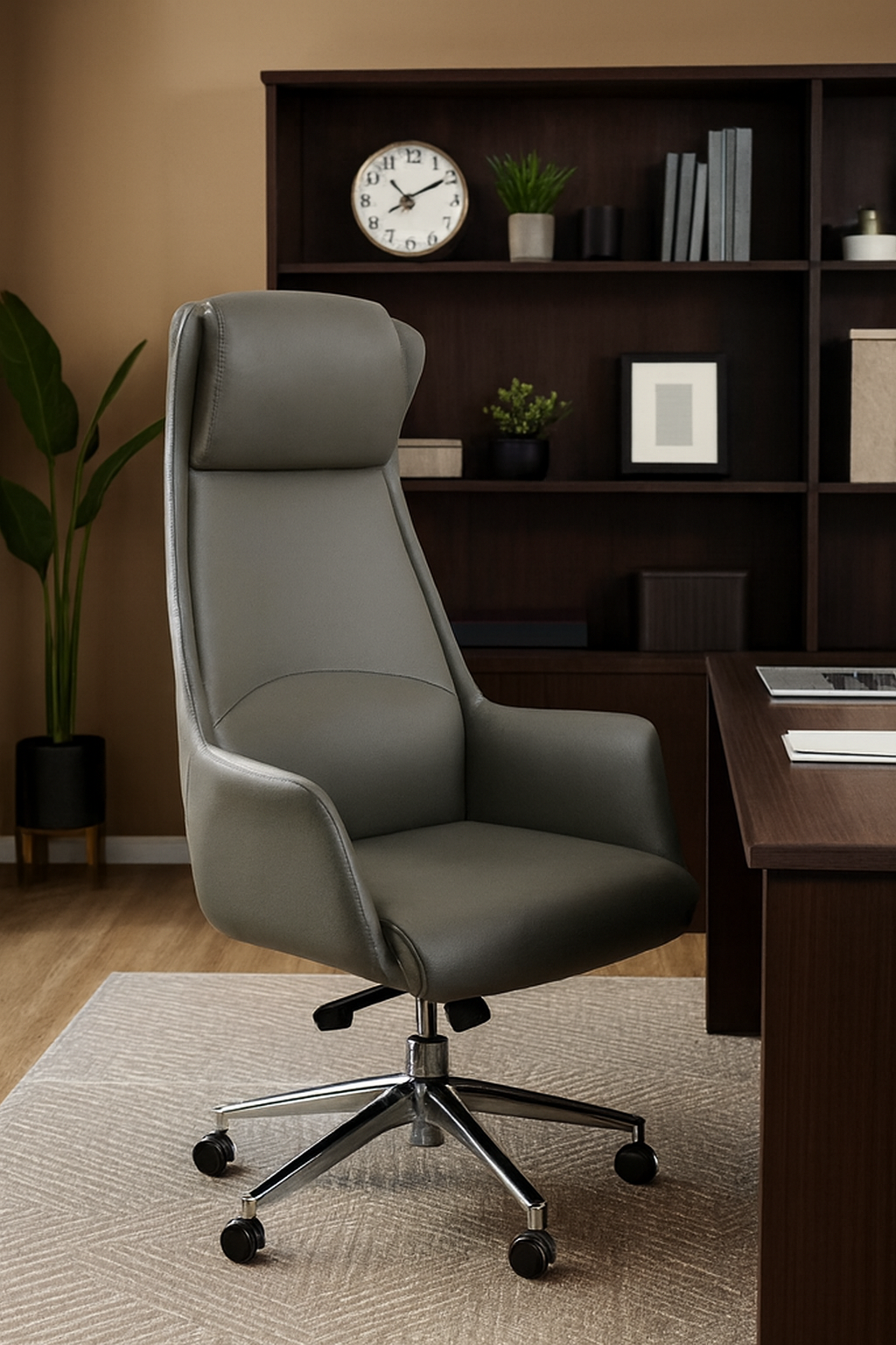 pedestal, credenza, safe, waiting bench, advanced desk, boardroom table, ergonomic seat, wooden cabinet, reception desk, orthopedic seat, executive desk