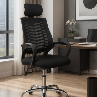 workstation, cabinet, reception desk, executive seat, waiting bench, visitor seat, coat hanger, ergonomic seat