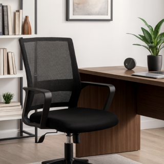 orthopedic seat, waiting bench, coat hanger, safe, reception desk, filling cabinet, executive desk, workstation