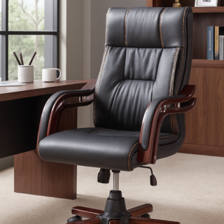 leather seat, wooden desk, workstation, executive seat, conference table, filling cabinet, orthopedic seat, coffee table