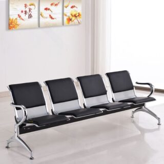 4-Seater Padded Normal Gauge Office waiting Bench